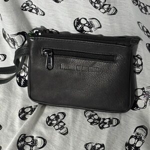 Source Unknown Black Leather Pouch